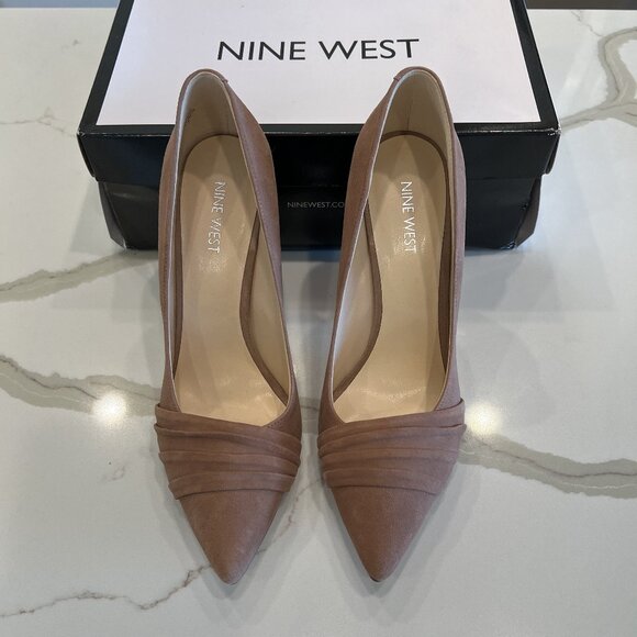 NWT Nine West Holliman Suede Leather Pointed Toe Pumps - Picture 6 of 6